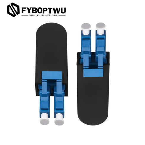 10 Pcs LC Loopback Adapter Tester, Singlemode UPC LC Plug Standard Duplex Connector for Testing Applications