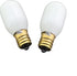 ZHYOHEN 2PCS 6W Replacement Light Bulbs E12 Candelabra Bases T20 Christmas House Light