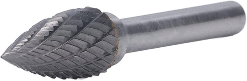 Carbide Rotary File - 1/4inch Shank Rotary File Die Grinder Burr Bit for Woodworking and Engraving.