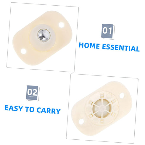 8pcs Sticky Pulley Swivel Caster Wheels for Storage Bin Adhesive Casters Ball Bearings for Kitchen Rolling Cart