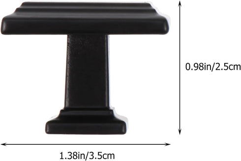 4pcs Zinc Alloy Solid Cabinet Drawer Handles, Multipurpose Single Hole Door Knobs for Wardrobe, Kitchen Cabinets