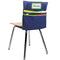 Auchq Chairback Buddy Pockets Chart with 2 Heavy Duty Storage Pocket, Standard Denim Organizer for Classroom Chair
