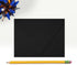 LUXPaper A2 Contour Flap Invitation Envelopes | Midnight Black | 4 3/8" x 5 3/4" | 80lb. Text | 50 Qty