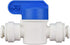 John Guest Polypropylene Ball Valve, PPSV040808W, 1/4" Tube OD x 1/4" Tube OD