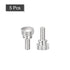 uxcell Knurled Thumb Screws, M4x10mm Brass Shoulder Bolts Grip Knobs Fasteners, Nickel Plated, 5Pcs