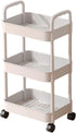 Rolling Carts with Wheels, Rolling Storage Cart with Handle and Lockable Wheels,