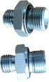 2Pcs 14H to 18ED Fitting Adapters for Excavator Hydraulic Hose Pipe Thread Connector