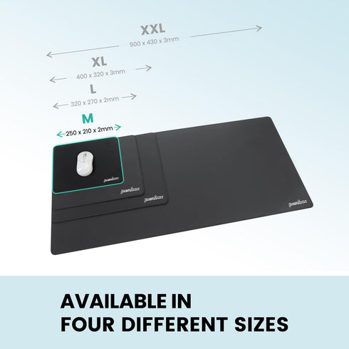 Perixx DX-1000M 9.84x8.27x0.08 Inches Waterproof Gaming Mouse Pad with Stitched Edge - Non-Slip Rubber Base Design