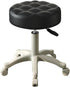 funrautz Height Adjustable Rolling Stool with Wheels, Backless Swivel Chair with Faux Leather