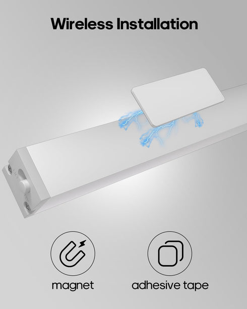 6 Pack 7 Dimmable Closet GOODEA Led Under Cabinet Lights Wireless with Charging Station, Rechargeable Motion Sensor