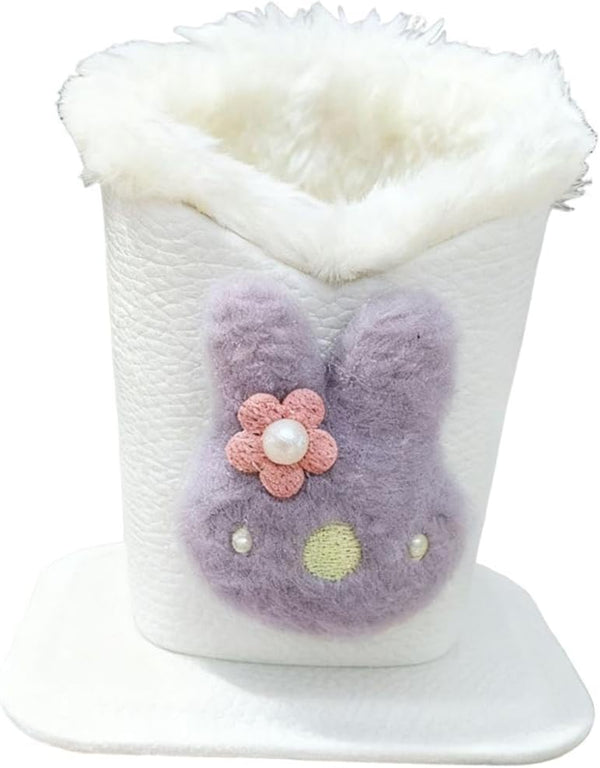 Kokiya Lined Eyeglass Holder Stand,Lovely,Sturdy,Modern,Anti Scratch Glasses Holder Stand Case for NightStand Home