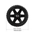 5 Inch 2Pcs 6.6 Lbs uxcell Shopping Cart Wheel Replacement Dia Rubber Foaming Black (Load Capacity Each)