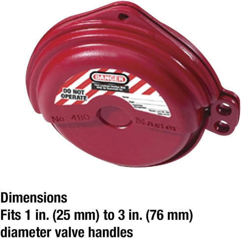 Master Lock 480 Lockout Tagout Rotating Gate Valve Lockout