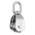 Rocaris 4 Pack Stainless Steel Wire Rope Crane Double Pulley Block - M20 Lifting Crane Swivel Hook