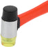 Rubber Mallet Hammer Double Faced Soft Mallet, 40mm Diameter with 10.4" Soft Fiberglass Handle