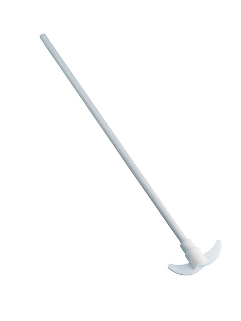 PTFE Overhead Stirrer Electric Stirring Rod, Mixer Shaft with Foldable Paddle for Lab (400MM-80MM-7MM)