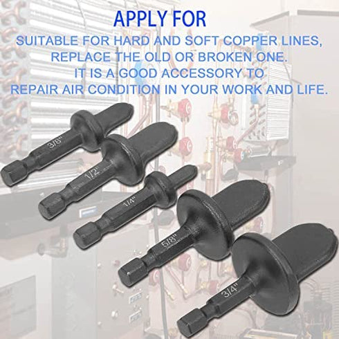 KEWAYO Air Conditioner Copper Tube Swaging Tool for HVAC Repairs, Ideal for Copper, Aluminum, Thin Stainless Steel