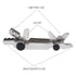 2PCS Metric & Imperial Screw Gauge, SAE Whitworth 55 Degree & Metric 60 Degree Thread Pitch Gauge for Industrial