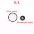 20 Ft 3/8" Dual Wall Black Heat Shrink Tubing, 20 PCS, No Wrinkle Electrical Shrink Tube for Wires, Marine Grade