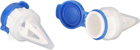 2 Pack Focket Box Drinks Pourer, Ergonomic Design Milk Carton Spout Pourer with Lid, Beverage Dispenser for Freshness