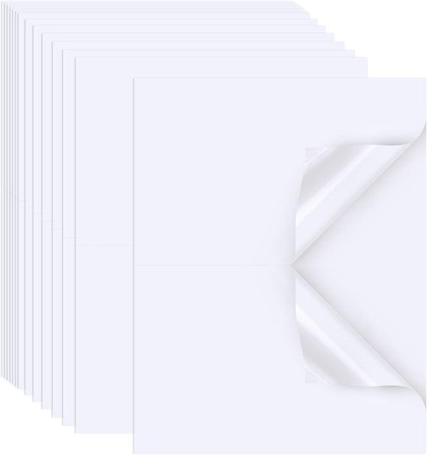 Joyberg Shipping Labels, 8.5"x11" Shipping Label Paper, 2 Per Page Printable Sticker Paper for Laser/Inkjet Printers