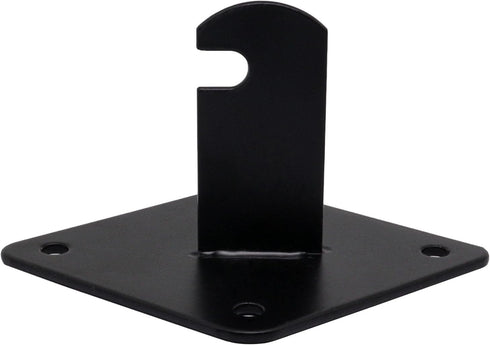 Wall Brackets for Gridwall Panels, Black Mount Brackets with Mounting Hardware (10 Pack)