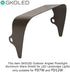 GKOLED Outdoor Angled Floodlight with Aluminum Glare Shield for LED Landscape Light