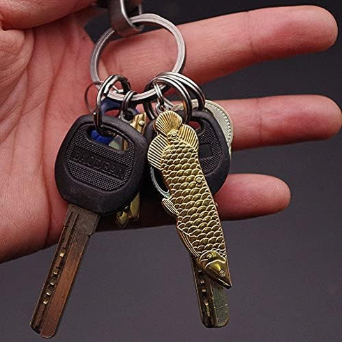 Fish Shape Stainless Steel Portable EDC Mini Folding Pocket Knife - Tiny Keychain Box Cutter Tools