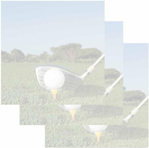 Golf Sticky Notes, Set of 3, Sports Theme Design, Paper Memo Pad, Office Business School Party Supplies