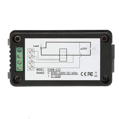 Oumefar PZEM-022 LCD Digital Display Power Energy Panel, Digital AC KWh Tester Volt Amp Meter
