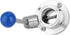 AHANGYGER 1.5 Inch 304 Lever Type Stainless Steel Sanitary Valve, Clamp Style Water and Oil Control Valve, Pull Handle