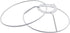 CChiai 5.9 Inch Lamp Shade Ring Round Adapter Connecting Kit Diameter Hardware For Table Frame Wall Floor Crystal Stand