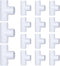 16 Pack 1 Inch 3 Way PVC Pipe Fittings, PVC Pipe Fitting Connectors for DIY PVC Shelf Garden Storage Frame
