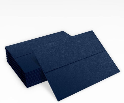 LUXPaper A7 Invitation Envelopes - Peel & Press, 5 1/4" x 7 1/4", Lapis Metallic - Stardream, 50 Qty
