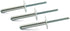 HJ Garden 60pcs Large Flange Aluminum Blind Rivet 3/16x1-3/16inch(4.8x30mm) Open End Fastener Nails Core Pulling Rivets