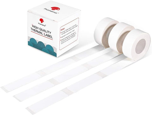 Phomemo D30 Label Tape - Self-Adhesive D30 Labels, 1/2" X 1 7/8", 130 Labels/Roll, 3 Roll