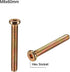 uxcell M8x60mm Furniture Screw, Hex Socket Machine Screws, Zinc Plated Fasteners Bolts Full Thread Carbon Steel (10Pcs)