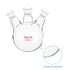 stonylab Glass 500 mL Heavy Wall 3 Neck Round Bottom Flask RBF, 19/22 Center and Side Standard Taper Joint