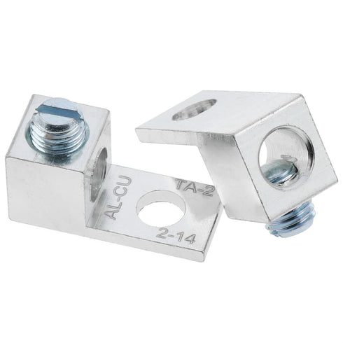 10PCS Aluminum Mechanical Wiring Piece Set, 2AWG TA-2 1B2U, Aluminum Alloy Terminal Mechanical Wiring