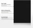 Midnight Black LUXPaper 8.5" x 11" Letter Size Paper | 28lb. (80lb. Text) | 250 Qty