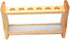 Wood Test Tube Rack Labs, Premium Wooden Holder for 6 Tube Capacity (0.7" (18mm) Holes)