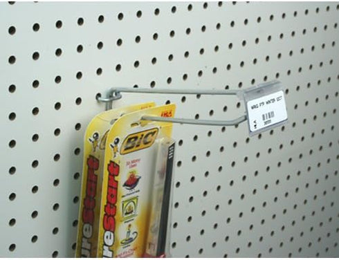 STORE FIXTURES DIRECT 2" 1.25" 50 Pack L X H Flip Scan Hook Label Holder - Hook Scanner Plates