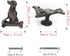 Cabinet Knobs Dog Knob, 6 Pcs Animal Single Hole Handle Ancient Tin Color Decorative Pull Furniture Door Cabinet Cupboard Drawer Closet Wardrobe Bedside Table Hardware Home Accessories by Paxar