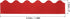 PATIKIL 3" x 1.08ft Bulletin Board Border, 60 Pack Scalloped Trim Strips Wall Decor for Locker Classroom Cork Poster Black Board White Chalkboard, Gold Red