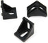 Zeberoxyz 10PCS 4040 Corner Bracket Black Right Angle with M6 Screws for Aluminum Extrusion