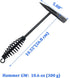 10.6 oz 300g Spring Handle Welding Chipping Hammer with Nylon and Steel Wire Brush Kit