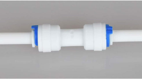 E-outstanding 5-Pack RO Water System Equal Straight 1/4" Plastic Quick Pipe Fitting