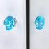 HDJNal 6 29x21mm pcs Crystal Skull Drawer Knobs and pulls, Glass Crystal Cabinets Knobs for Bedside Cabinet Cupboard