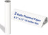 ECIFFO 2 Rolls Thermal Printer Paper, Thermal Paper 8.5 X 11 Inch, Us