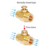 Joywayus Brass Push Button Check Valve Switch 1/4" NPT Female Thread Shut-off Valve.